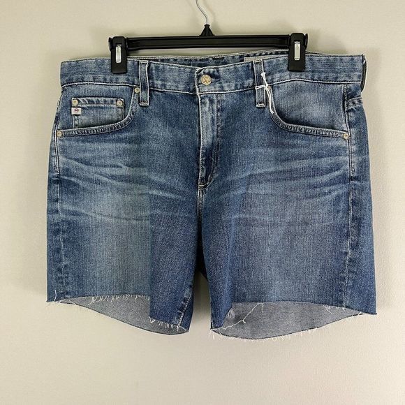 NWOT ADRIANO GOLDSCHMIED Becke Cutoff Denim Shorts, (Size 32) - Picture 5 of 12